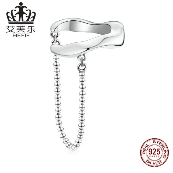 Korean Style S925 Sterling Silver Chain Ear Clip Earring Next Gen Luxe Solutions