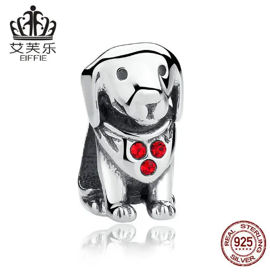 S925 Sterling Silver Puppy Spacer Bead – DIY Charm Bracelet Accessory Next Gen Luxe Solutions