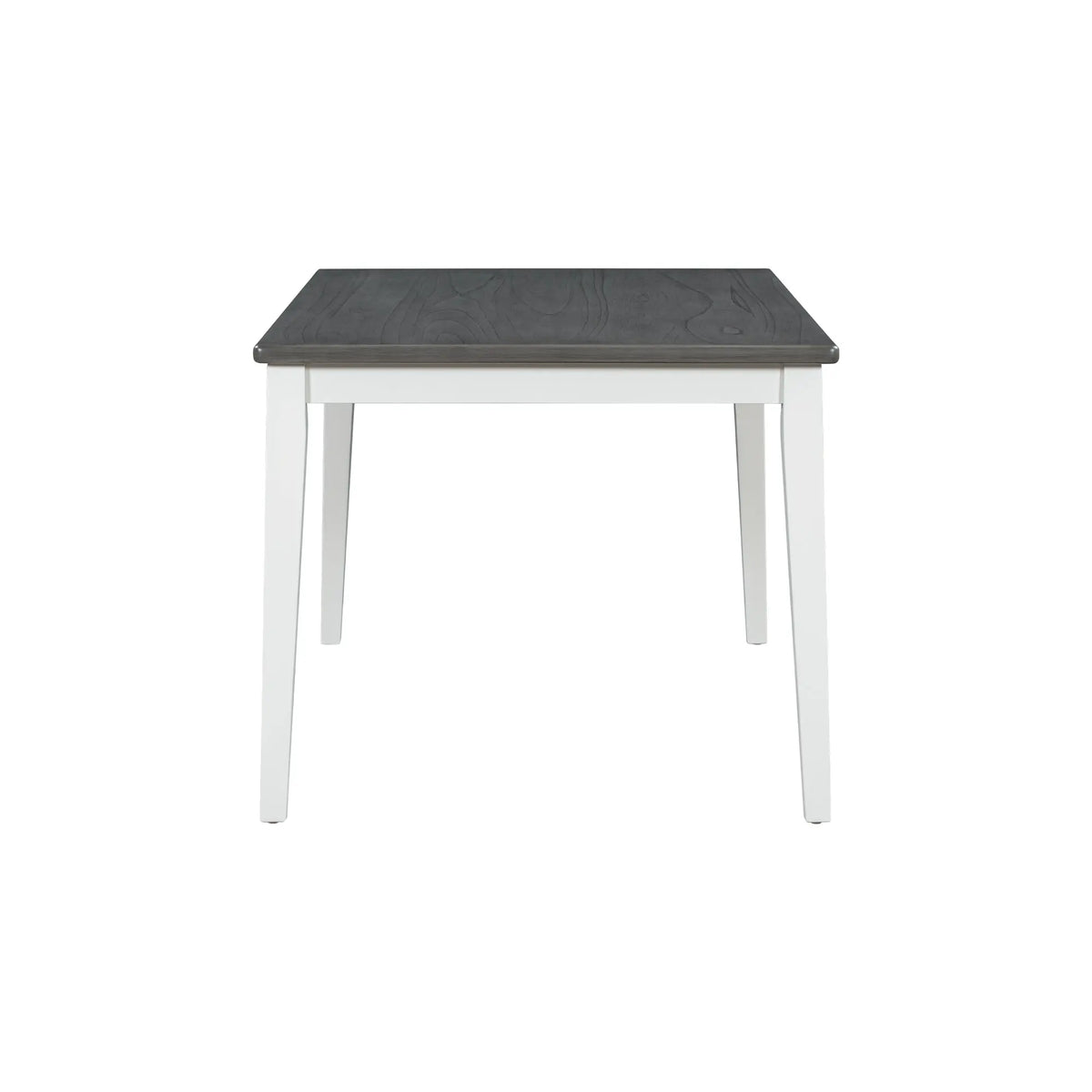 TREXM 6-Piece Classic Dining Set – Table, 4 Upholstered Chairs & Bench (White+Gray) Next Gen Luxe Solutions