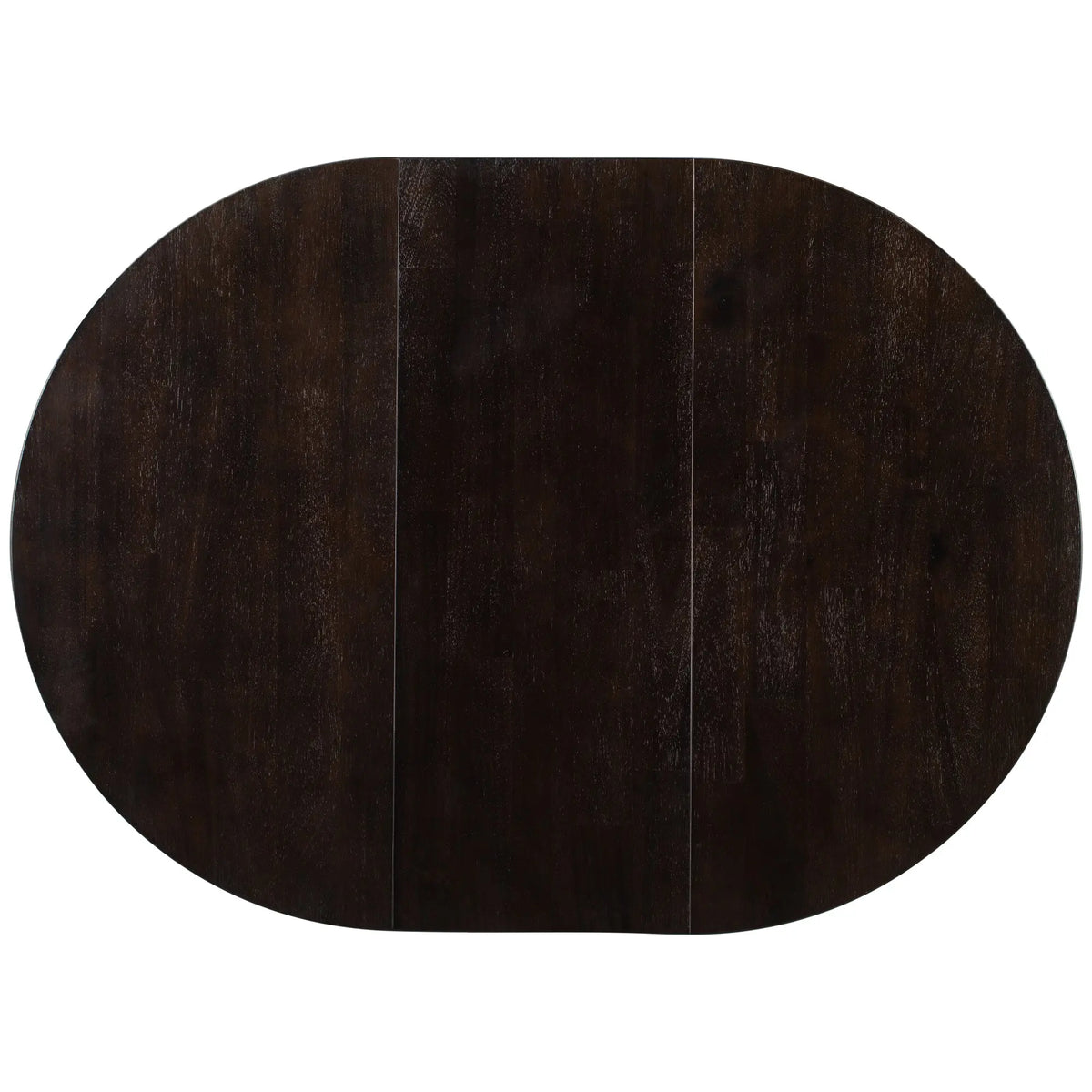 TREXM Farmhouse Round Extendable Dining Table with 16" Leaf – Espresso Wood Kitchen Table Next Gen Luxe Solutions