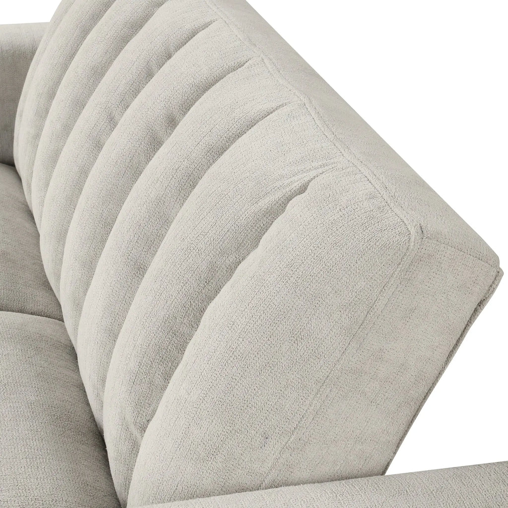 Convertible 2-Seat Sofa Bed | Pull-Out Sleeper Sofa with Adjustable Backrest & Foam + Pocket Spring Cushions in Beige Next Gen Luxe Solutions
