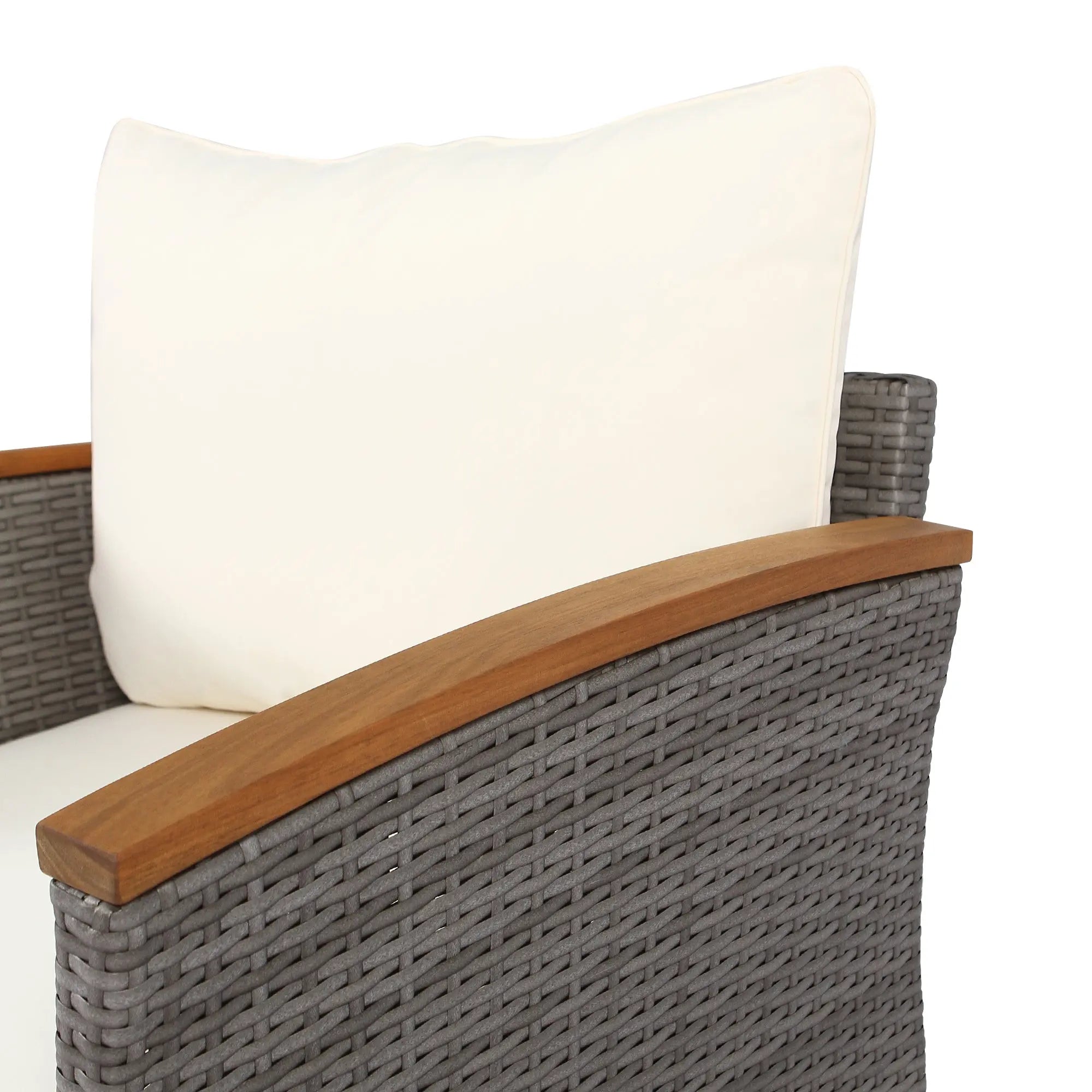 9-Piece Outdoor PE Rattan Patio Furniture Set | Acacia Wood Legs & Tabletop, Sectional Sofa with Coffee Table, Washable Cushions – Beige Next Gen Luxe Solutions