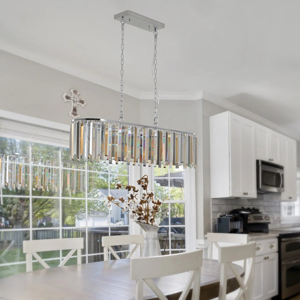 Modern Oval Crystal Ceiling Chandelier – Luxury Home Décor Light Fixture Next Gen Luxe Solutions