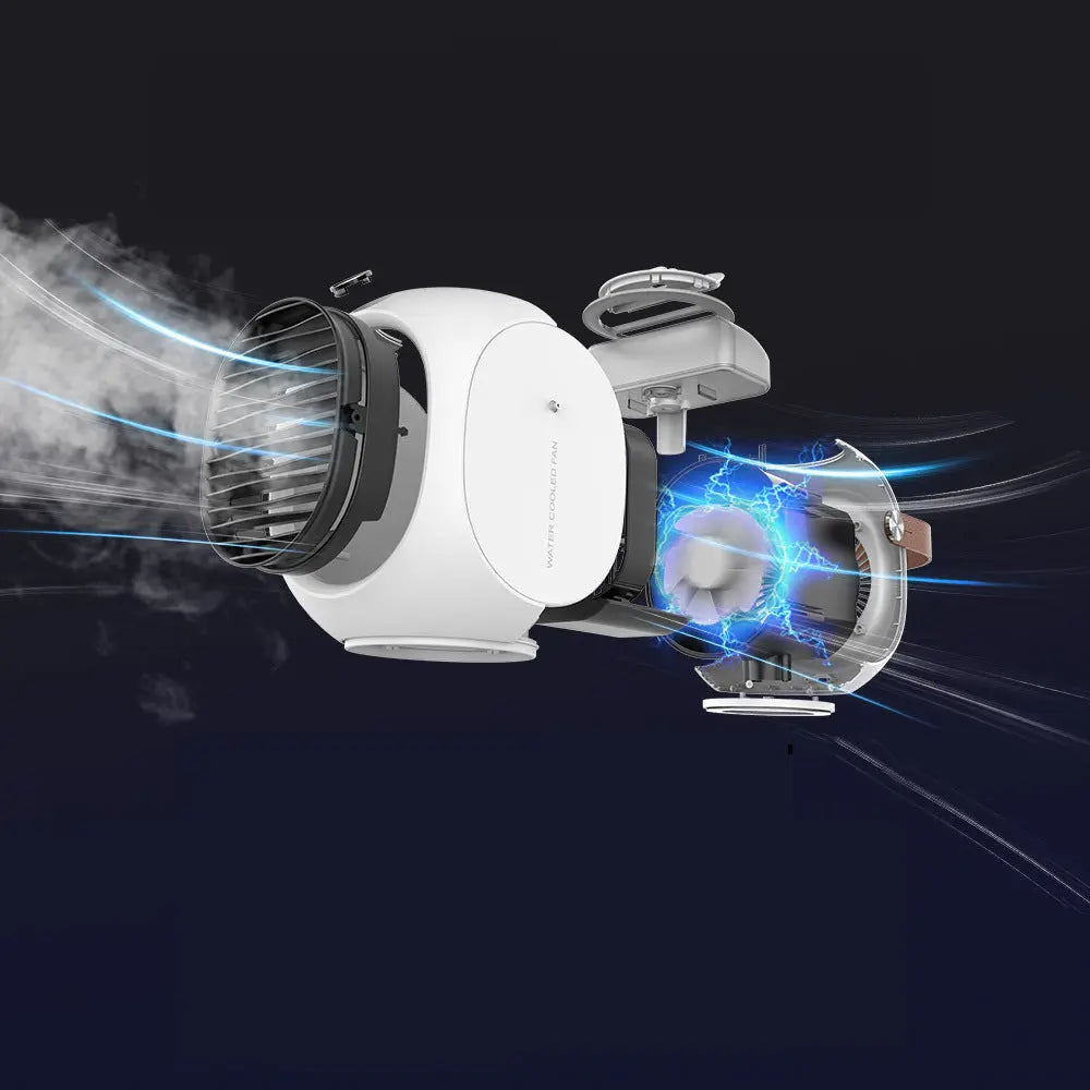Water-Cooled Mini Air Cooler Fan with Spray & Oscillation Next Gen Luxe Solutions