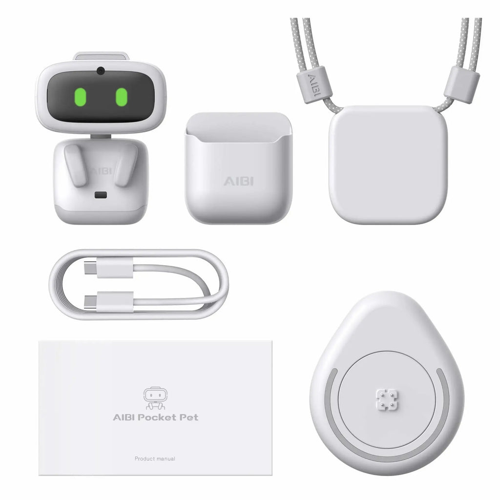 AiBi Smart Pocket Robot | AI Desktop Companion Pet with Bilingual Conversation (Chinese & English), Type-C Charging, 350mAh Battery Next Gen Luxe Solutions