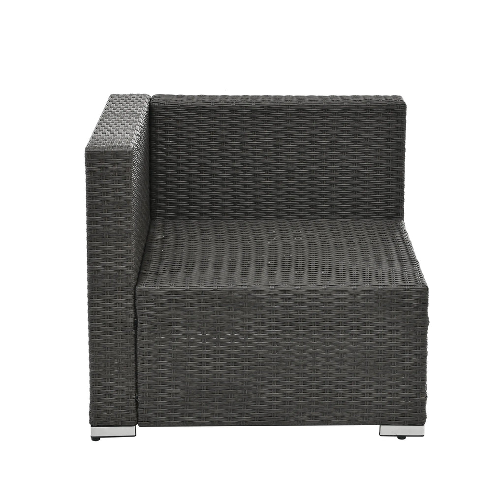 7-Piece Outdoor Patio Furniture Set | PE Wicker Sectional Sofa with Tempered Glass Table, Cushions & Pillows – Dark Gray Next Gen Luxe Solutions
