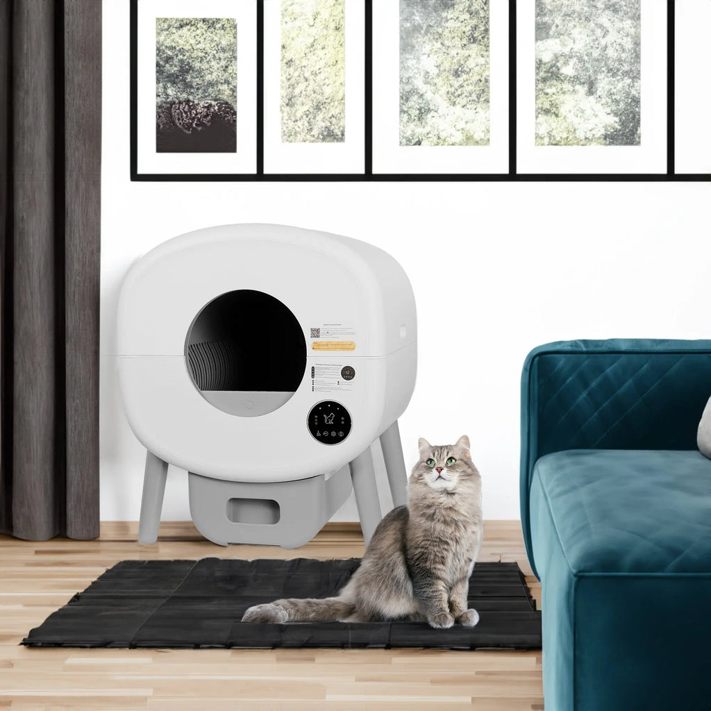 Automatic Smart Cat Litter Box, Large Capacity Self-Cleaning Litter Box with Infrared/Gravity/Ambient Light Function(Model B) Next Gen Luxe Solutions