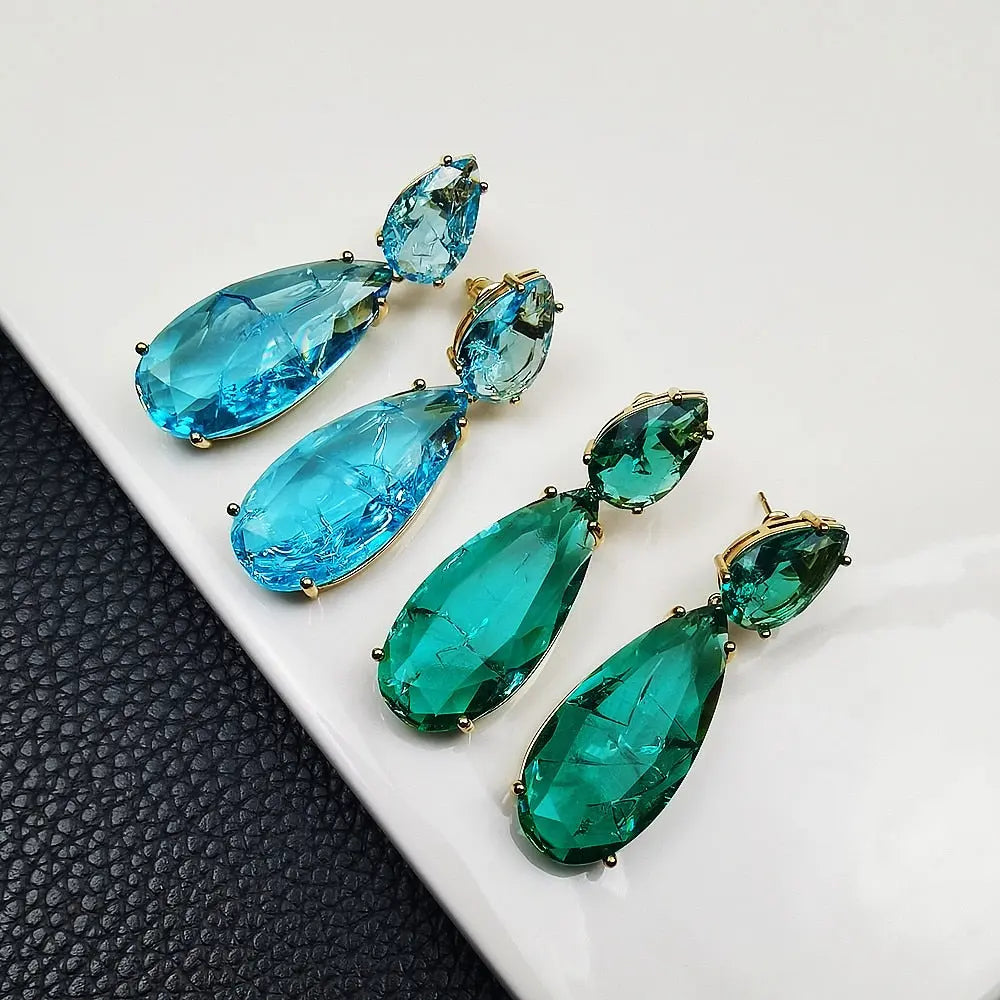 Vintage Ice Flower Zircon Drop Earrings Next Gen Luxe Solutions