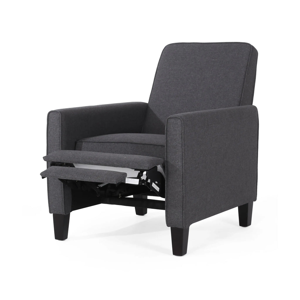 Smoke Fabric Push-Back Chair – Elegant Accent Chair for Home Décor Next Gen Luxe Solutions