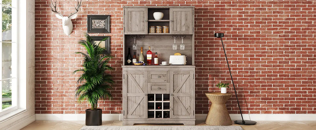 Coffee bar cabinets, kitchen cabinets with storage rooms, farmhouse wine cabinets with drawer racks and cabinets, dining cabinet Next Gen Luxe Solutions