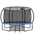 12FT Recreational Kids Trampoline with Safety Enclosure Net & Ladder – Outdoor Next Gen Luxe Solutions
