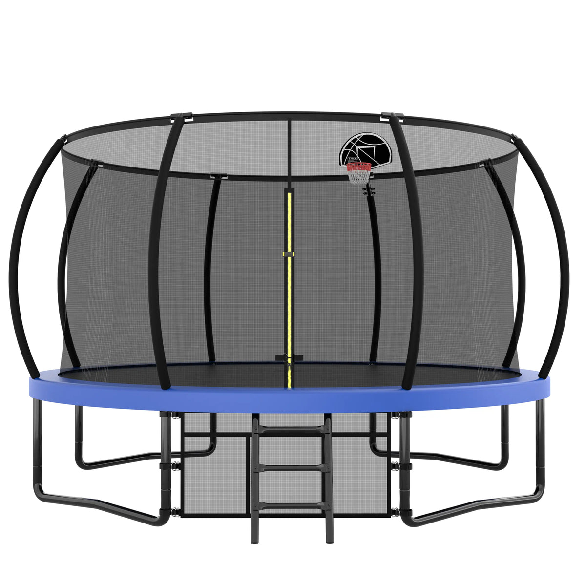 12FT Recreational Kids Trampoline with Safety Enclosure Net & Ladder – Outdoor Next Gen Luxe Solutions