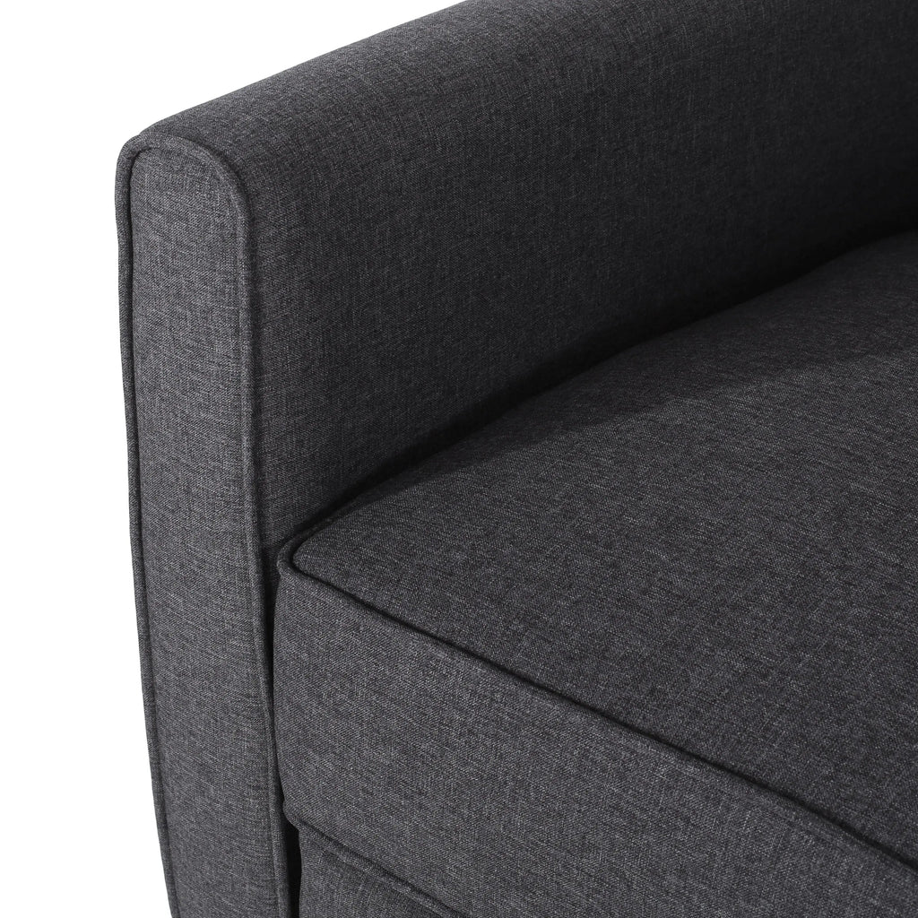 Smoke Fabric Push-Back Chair – Elegant Accent Chair for Home Décor Next Gen Luxe Solutions