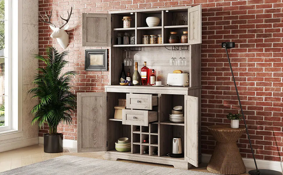 Coffee bar cabinets, kitchen cabinets with storage rooms, farmhouse wine cabinets with drawer racks and cabinets, dining cabinet Next Gen Luxe Solutions