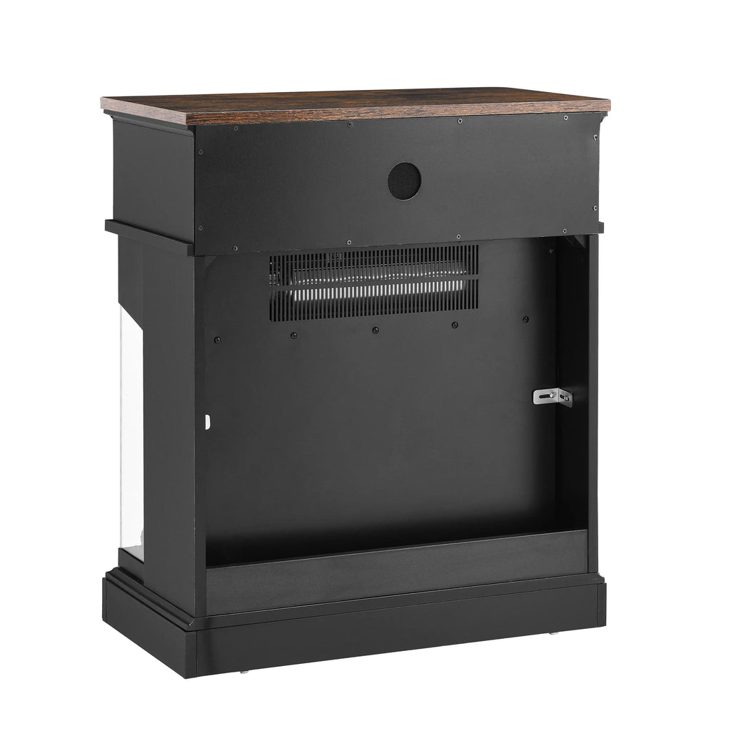 25 inch Stand Side Table with 3-Sided glass Electric Fireplace Next Gen Luxe Solutions