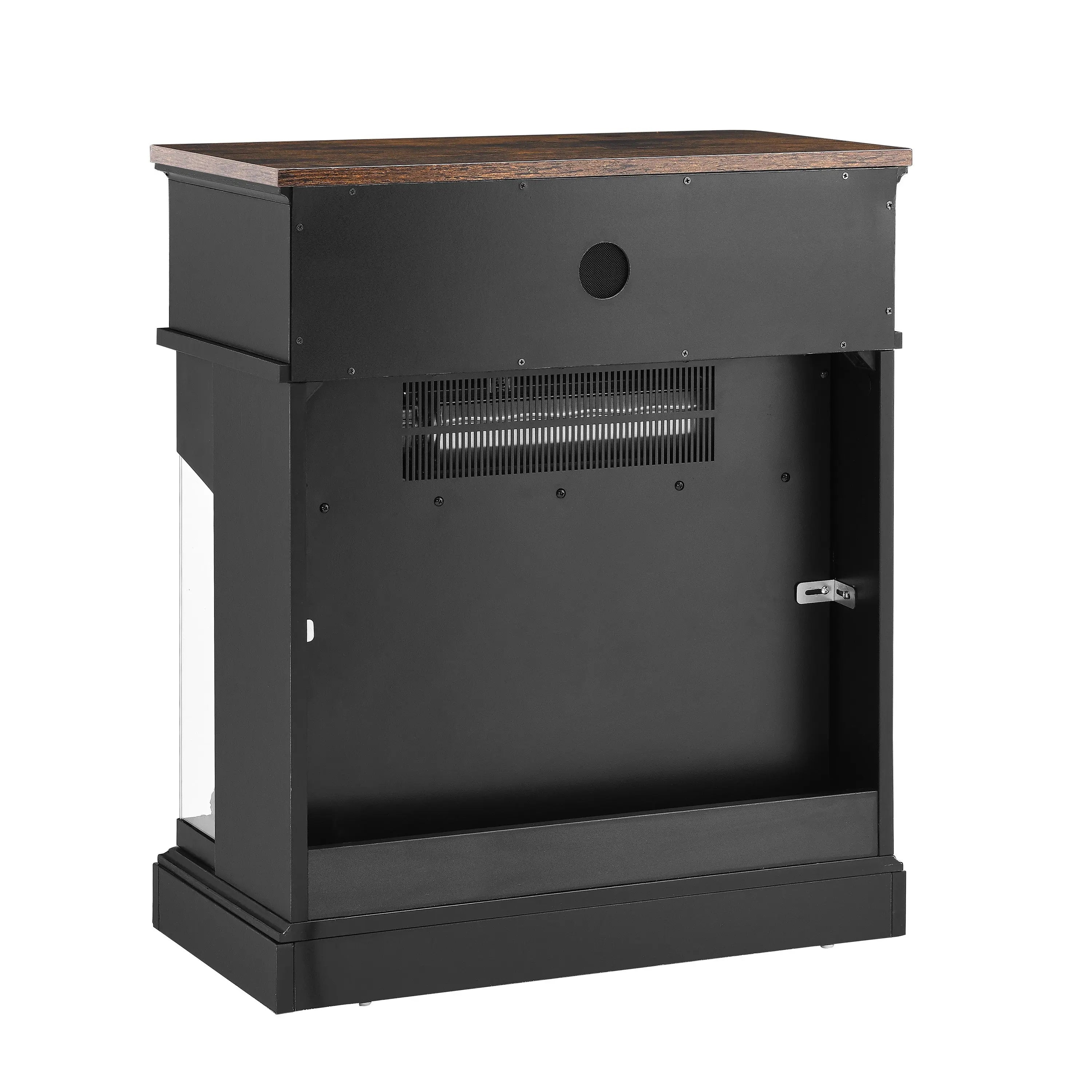 25 inch Stand Side Table with 3-Sided glass Electric Fireplace Next Gen Luxe Solutions