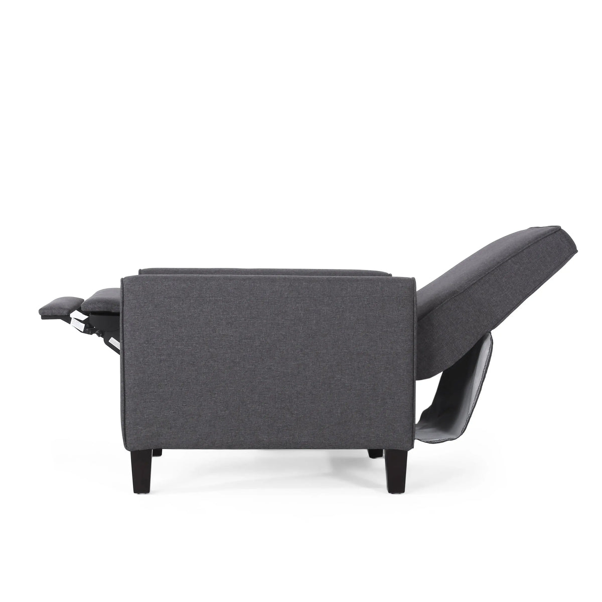Smoke Fabric Push-Back Chair – Elegant Accent Chair for Home Décor Next Gen Luxe Solutions