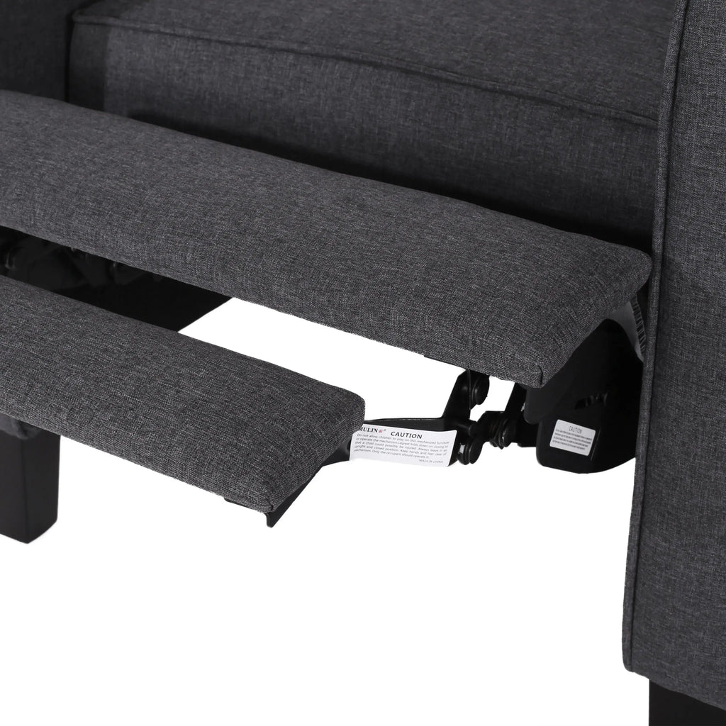 Smoke Fabric Push-Back Chair – Elegant Accent Chair for Home Décor Next Gen Luxe Solutions