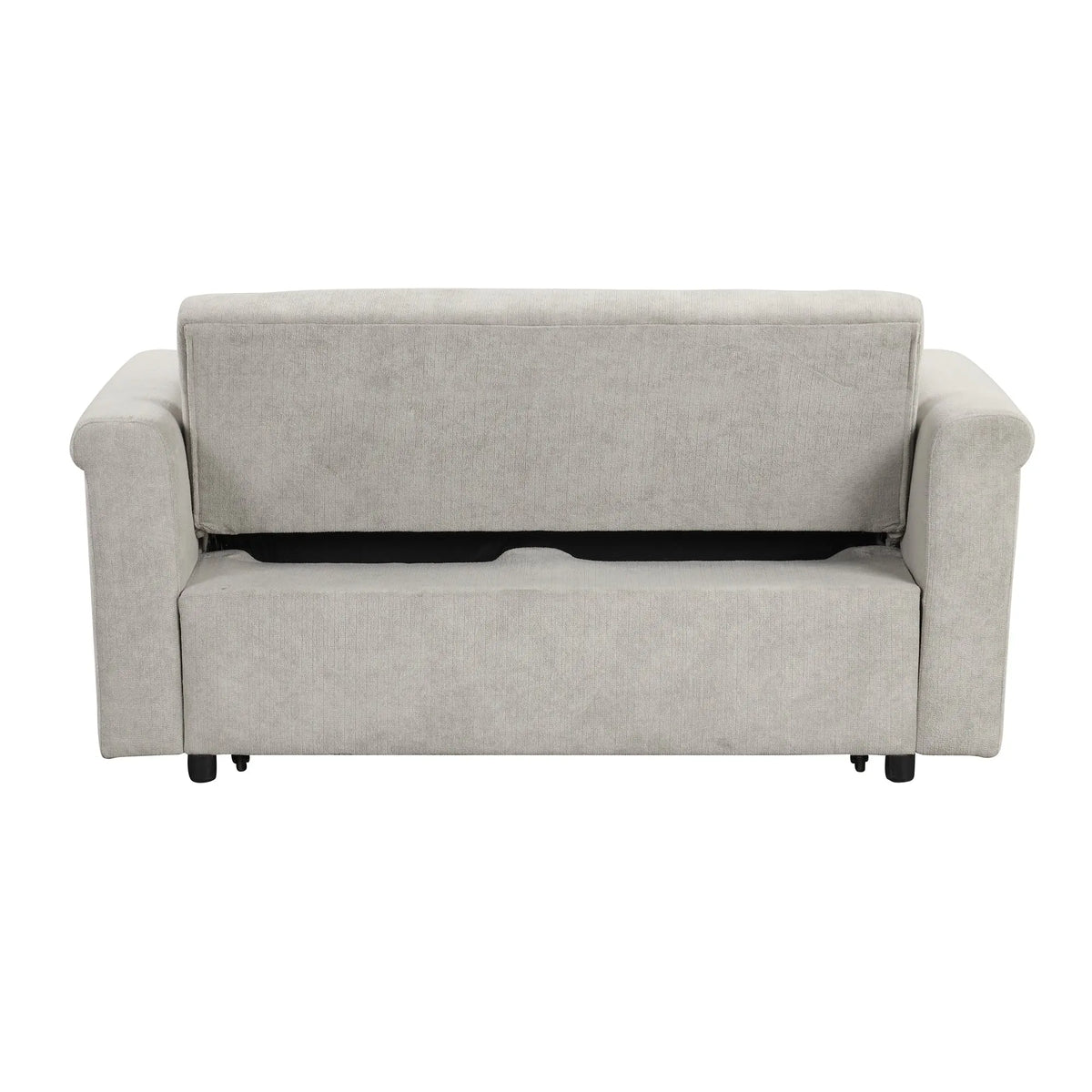 Convertible 2-Seat Sofa Bed | Pull-Out Sleeper Sofa with Adjustable Backrest & Foam + Pocket Spring Cushions in Beige Next Gen Luxe Solutions