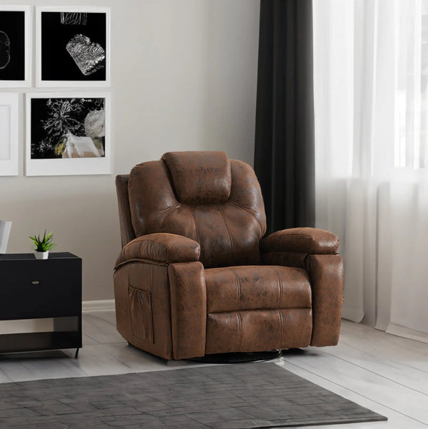 Oversized Single Sofa Armchair with Side Pockets – Couch Chair for Living Room & Meeting Room Next Gen Luxe Solutions