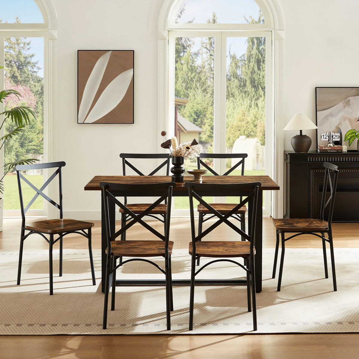 7-Piece Dining Set – Kitchen Table & Chair Set for Breakfast Nook, Living Room & Everyday Occasions Next Gen Luxe Solutions