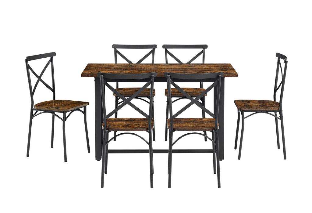 7-Piece Dining Set – Kitchen Table & Chair Set for Breakfast Nook, Living Room & Everyday Occasions Next Gen Luxe Solutions
