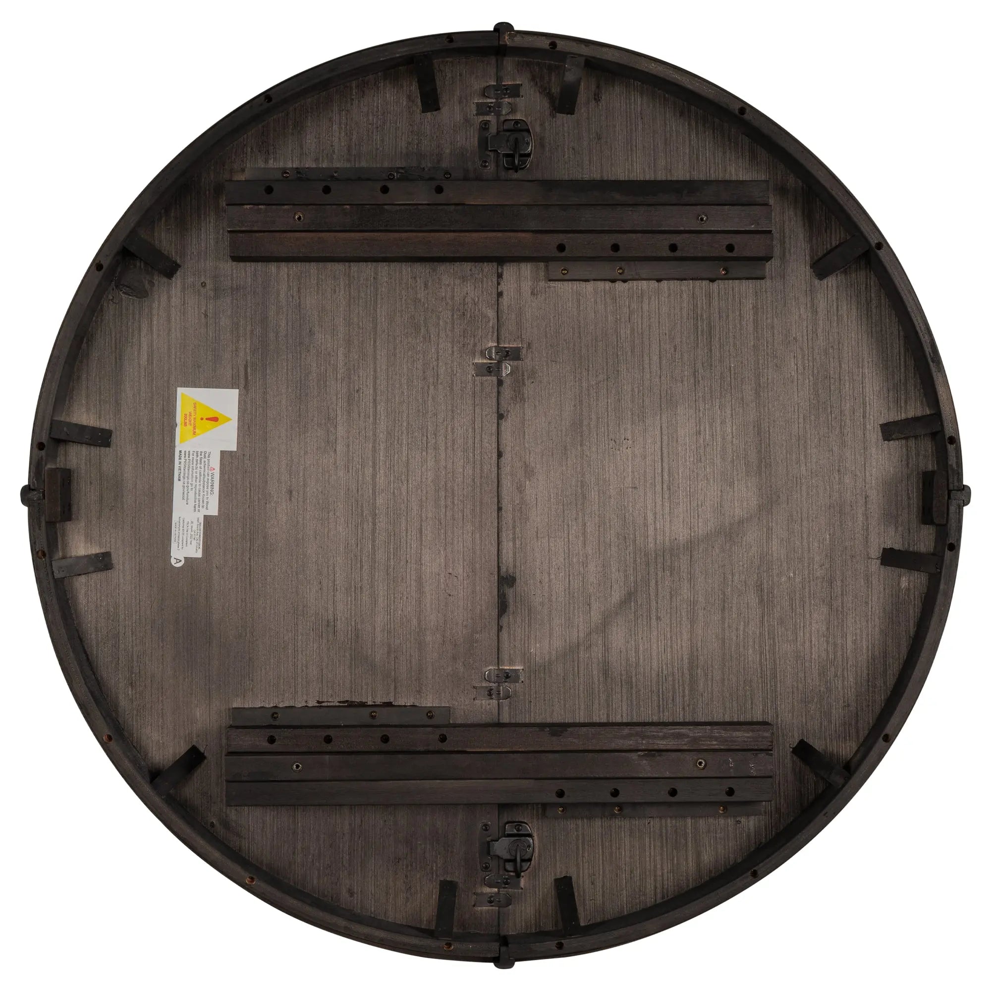 TREXM Farmhouse Round Extendable Dining Table with 16" Leaf – Espresso Wood Kitchen Table Next Gen Luxe Solutions