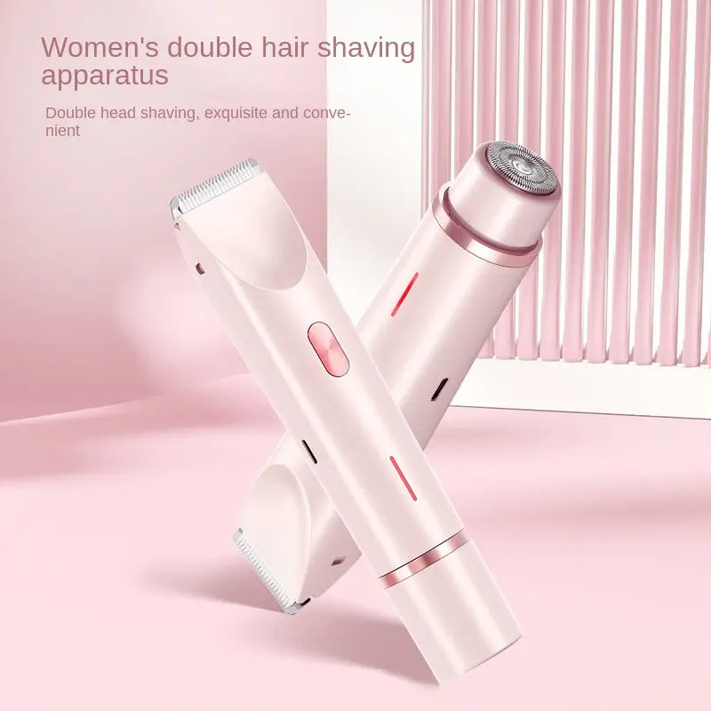 Women's Electric Hair Removal Device | Dual-Head Shaver for Sensitive Areas Next Gen Luxe Solutions
