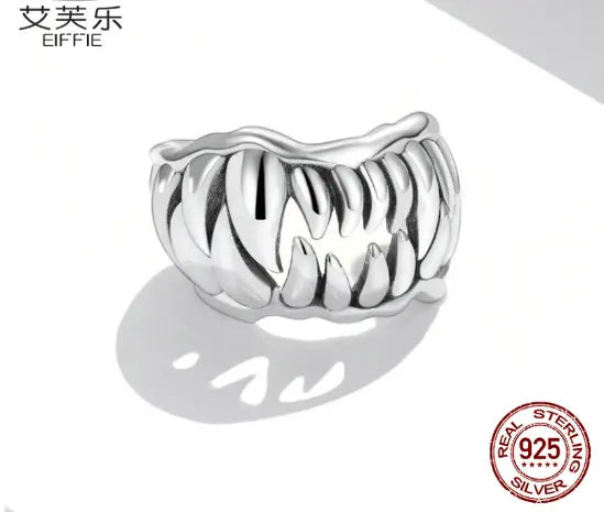 S925 Sterling Silver Beast Tooth Ear Bone Clip | Retro Single Ear Stud Next Gen Luxe Solutions