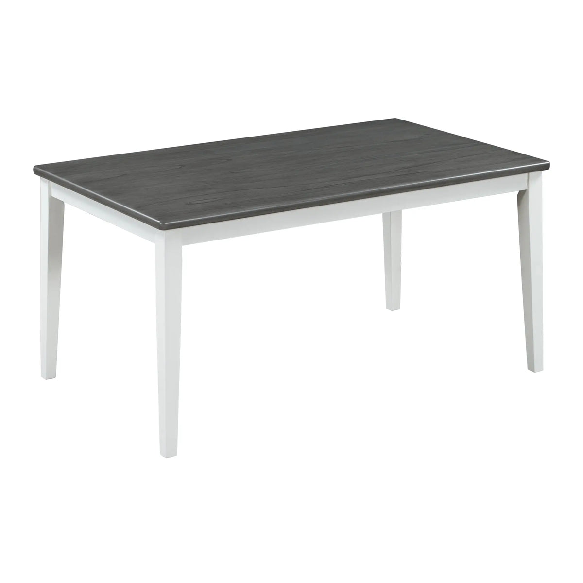 TREXM 6-Piece Classic Dining Set – Table, 4 Upholstered Chairs & Bench (White+Gray) Next Gen Luxe Solutions