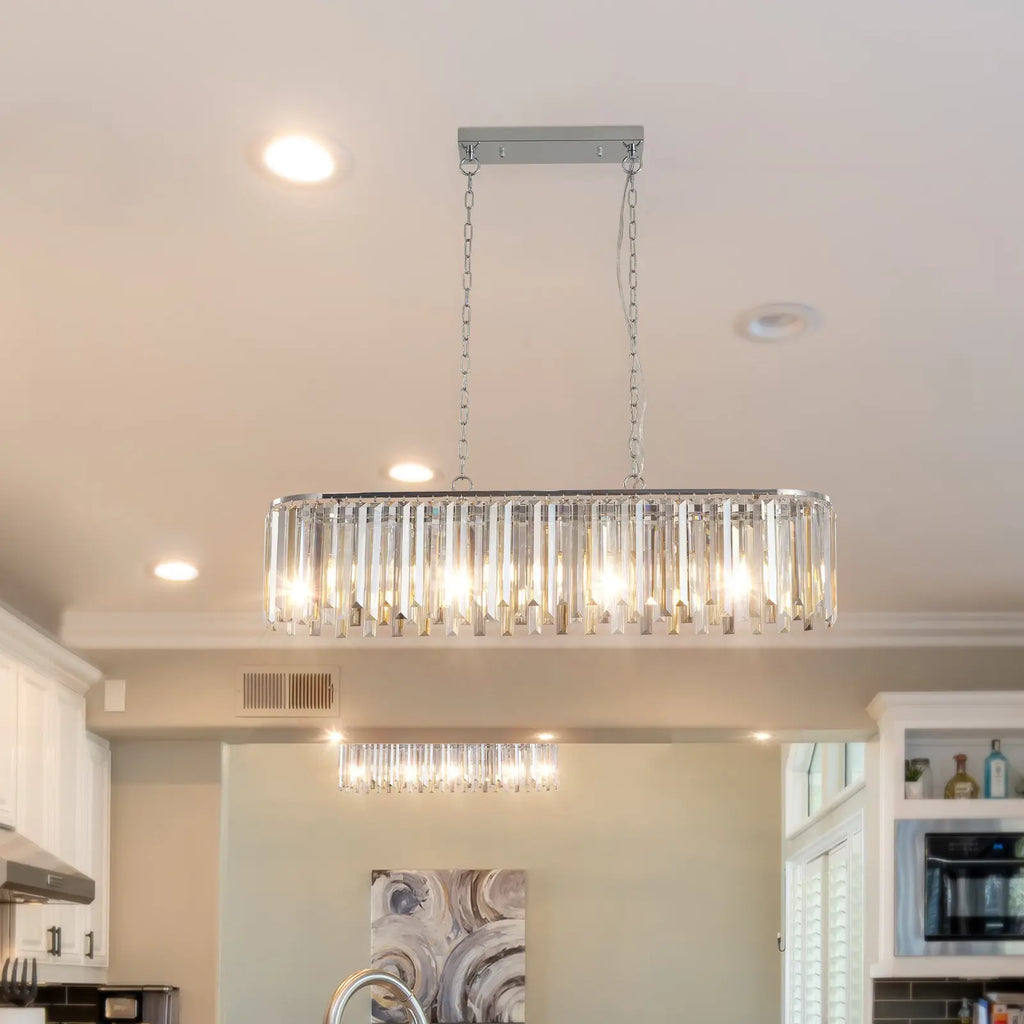 Modern Oval Crystal Ceiling Chandelier – Luxury Home Décor Light Fixture Next Gen Luxe Solutions