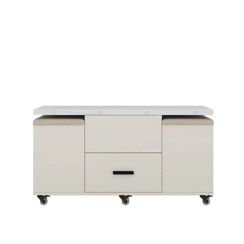 Modern Lift-Top Coffee Table with 4 Chairs, Expandable Storage – Hidden Compartment & 2 Drawers Next Gen Luxe Solutions