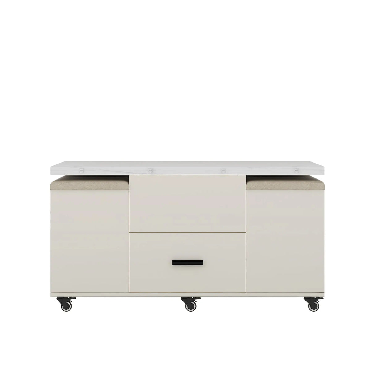 Modern Lift-Top Coffee Table with 4 Chairs, Expandable Storage – Hidden Compartment & 2 Drawers Next Gen Luxe Solutions