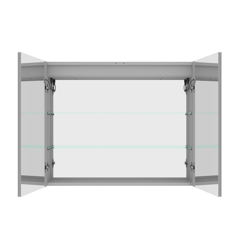 36 x 30 Inch LED Medicine Cabinet | Anti-Fog, Dimmable, Recessed or Surface Mount, Double Door Bathroom Cabinet with Touch Switch Next Gen Luxe Solutions