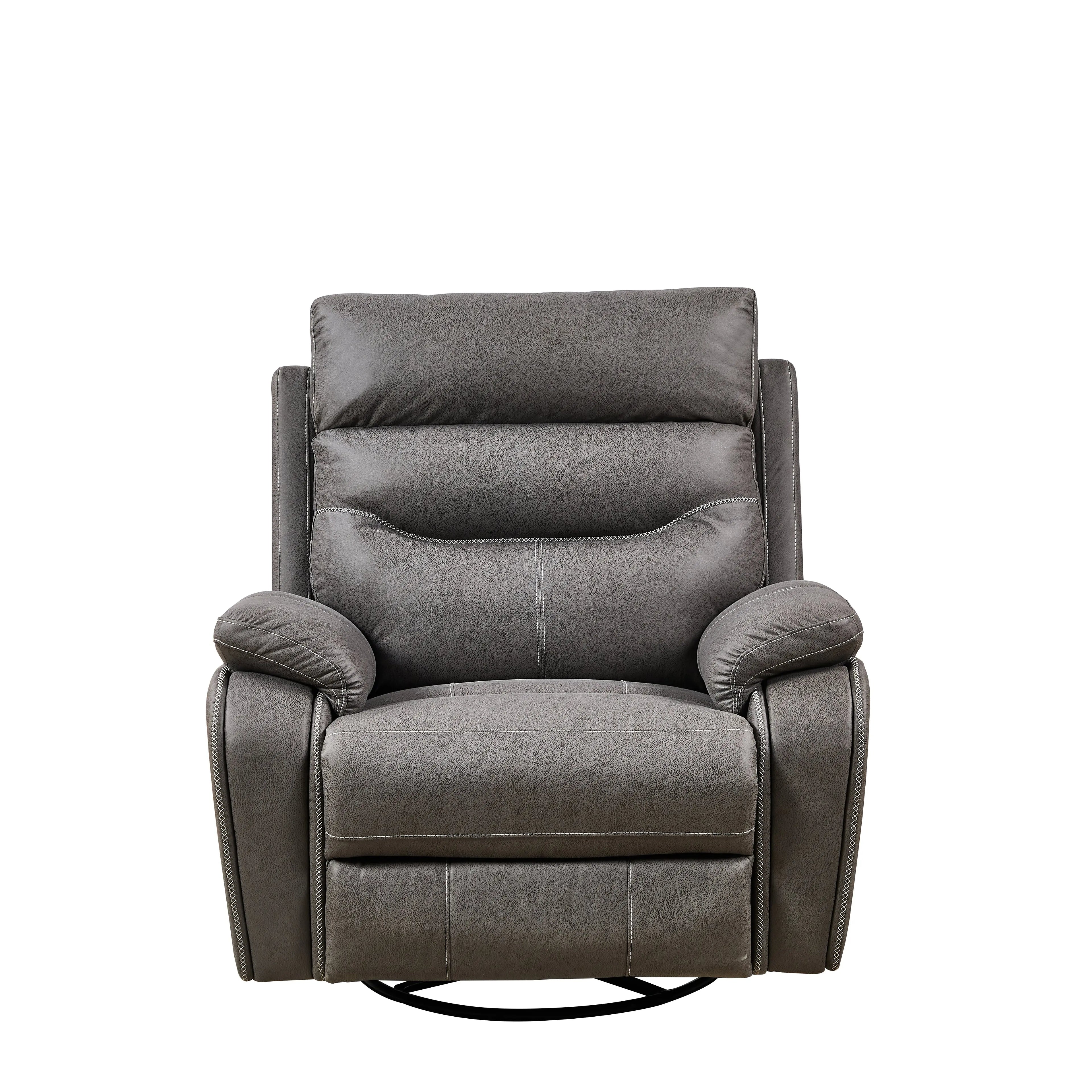 Liyasi Dual OKIN Motor Power Swivel Rocker Recliner Chair | 240° Swivel, Infinite Position, Power Headrest, USB Charging, 330 lb – Gray Next Gen Luxe Solutions