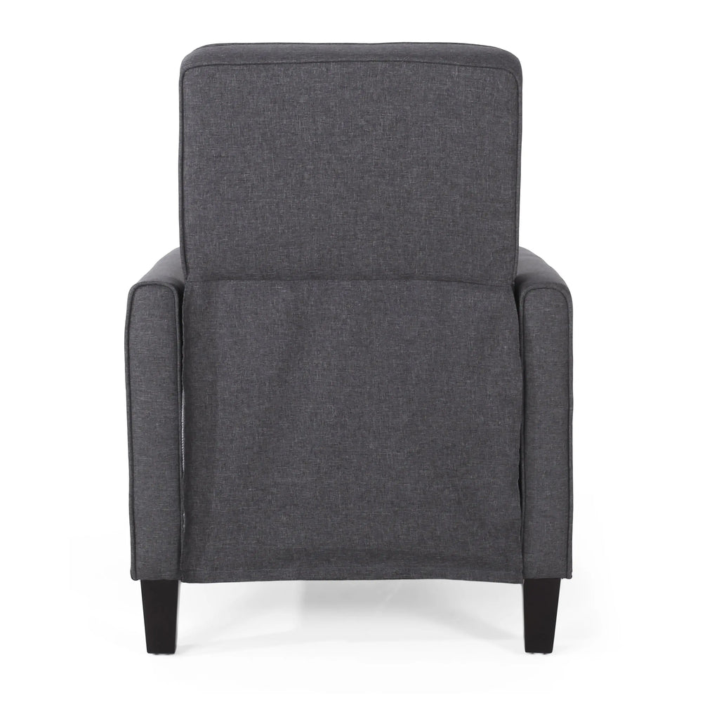 Smoke Fabric Push-Back Chair – Elegant Accent Chair for Home Décor Next Gen Luxe Solutions