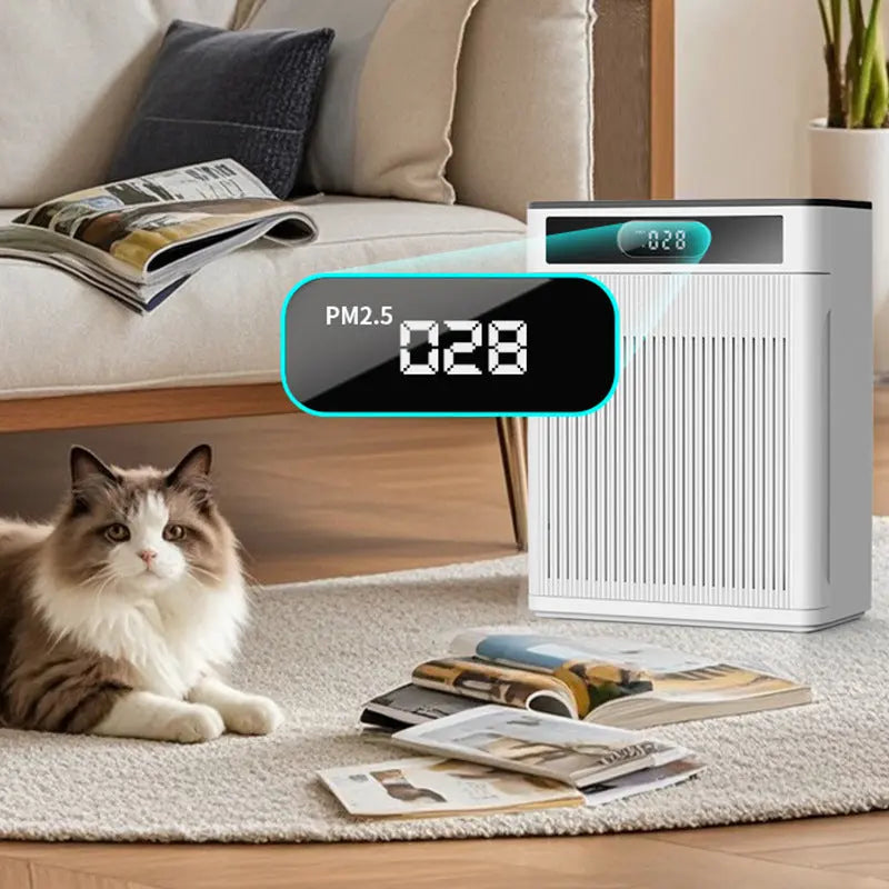Smart Pet Air Purifier – Automatic Floating Hair Suction, Sterilization & Intelligent Purification Next Gen Luxe Solutions