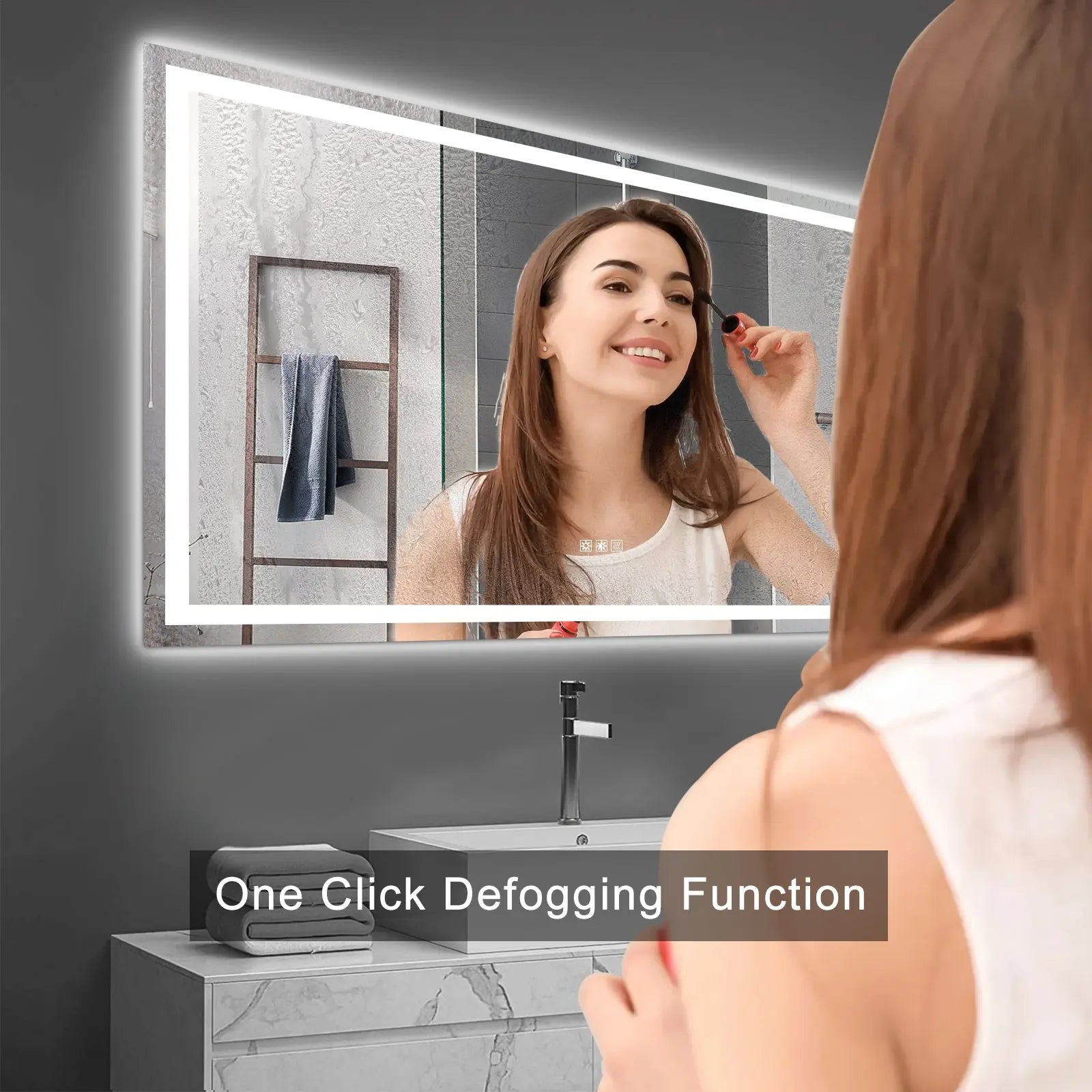 72" x 36" LED Bathroom Vanity Mirror with Anti-Fog & Dimming – Lighted Wall Mirror Next Gen Luxe Solutions