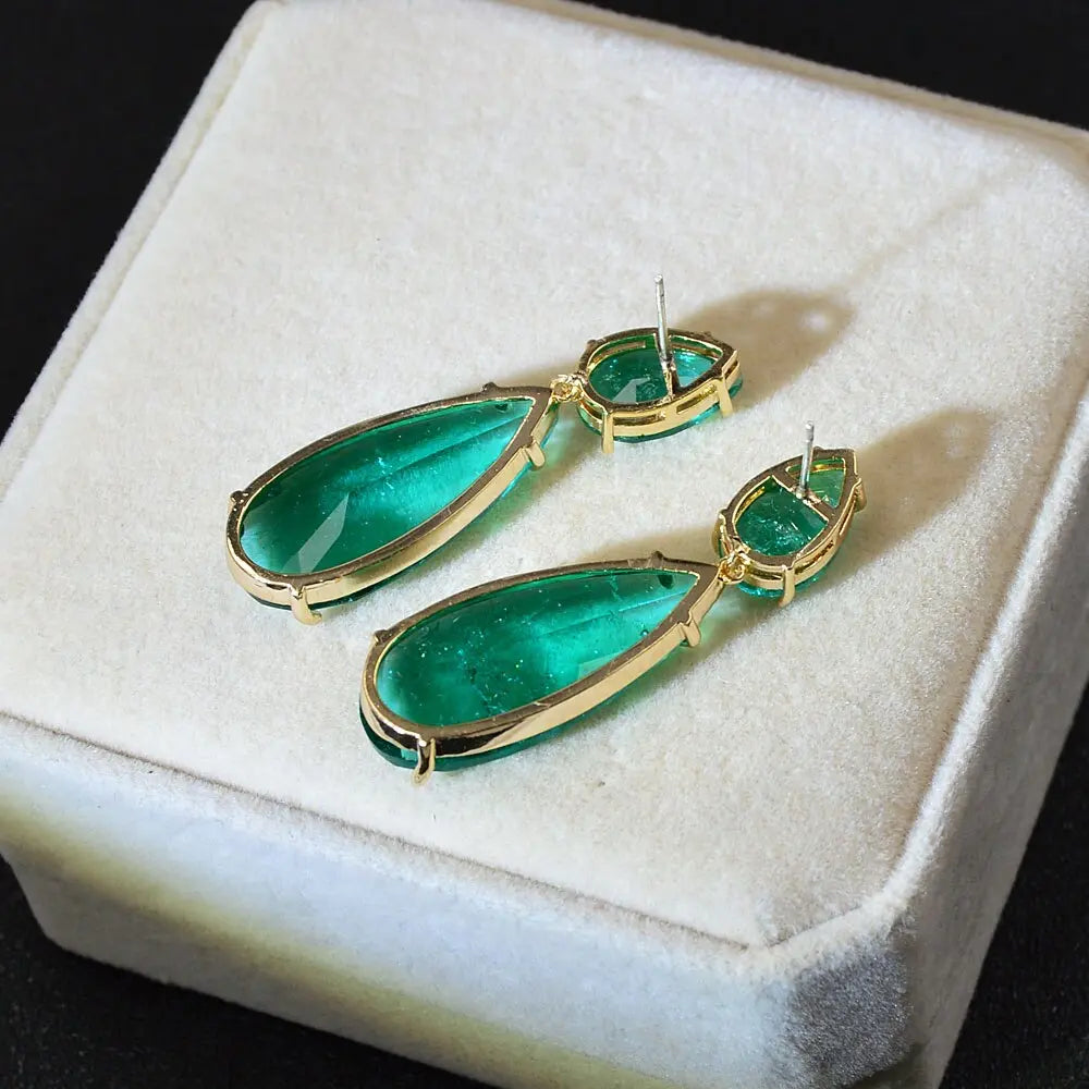 Vintage Ice Flower Zircon Drop Earrings Next Gen Luxe Solutions