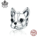 S925 Sterling Silver French Bulldog Charm Bead Next Gen Luxe Solutions