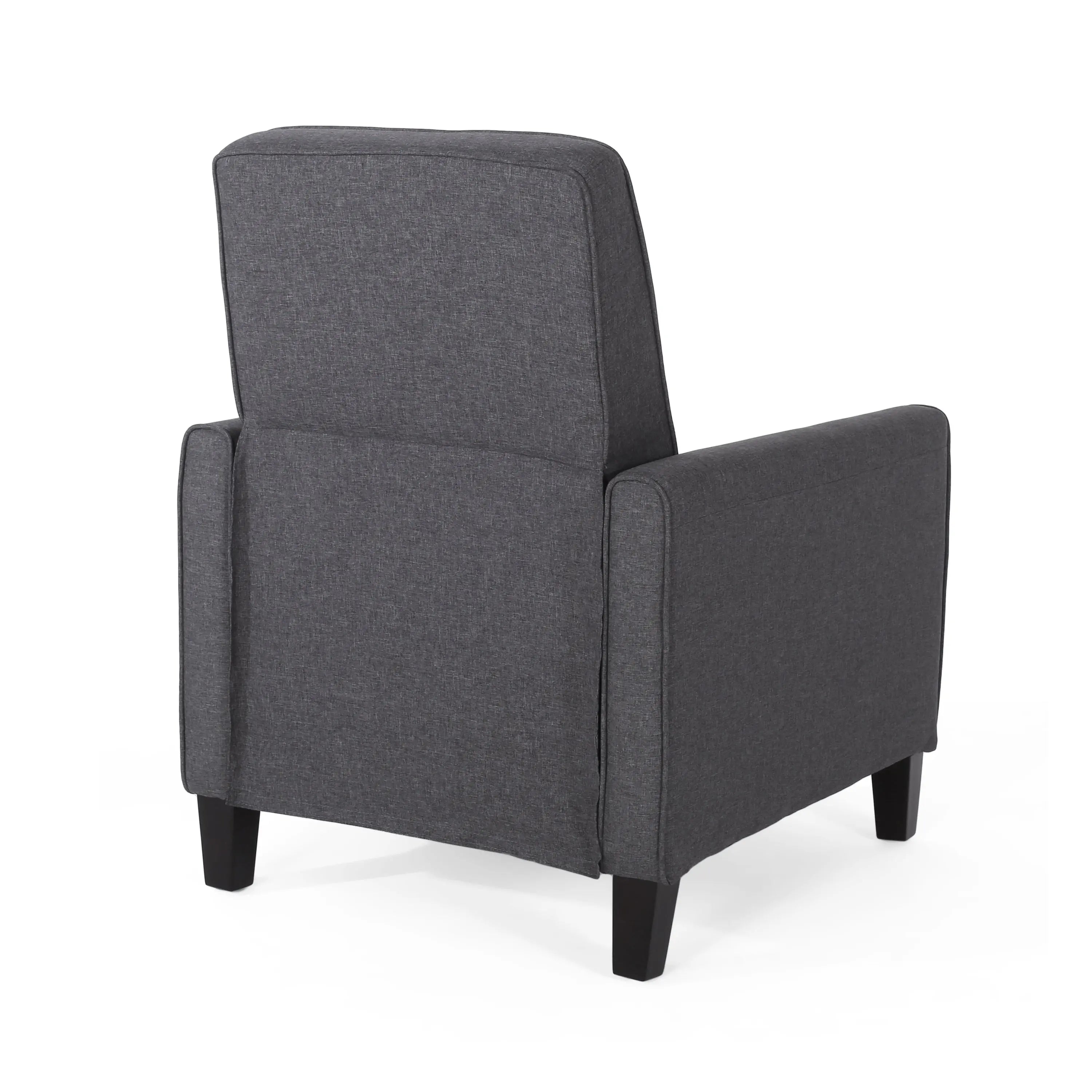 Smoke Fabric Push-Back Chair – Elegant Accent Chair for Home Décor Next Gen Luxe Solutions