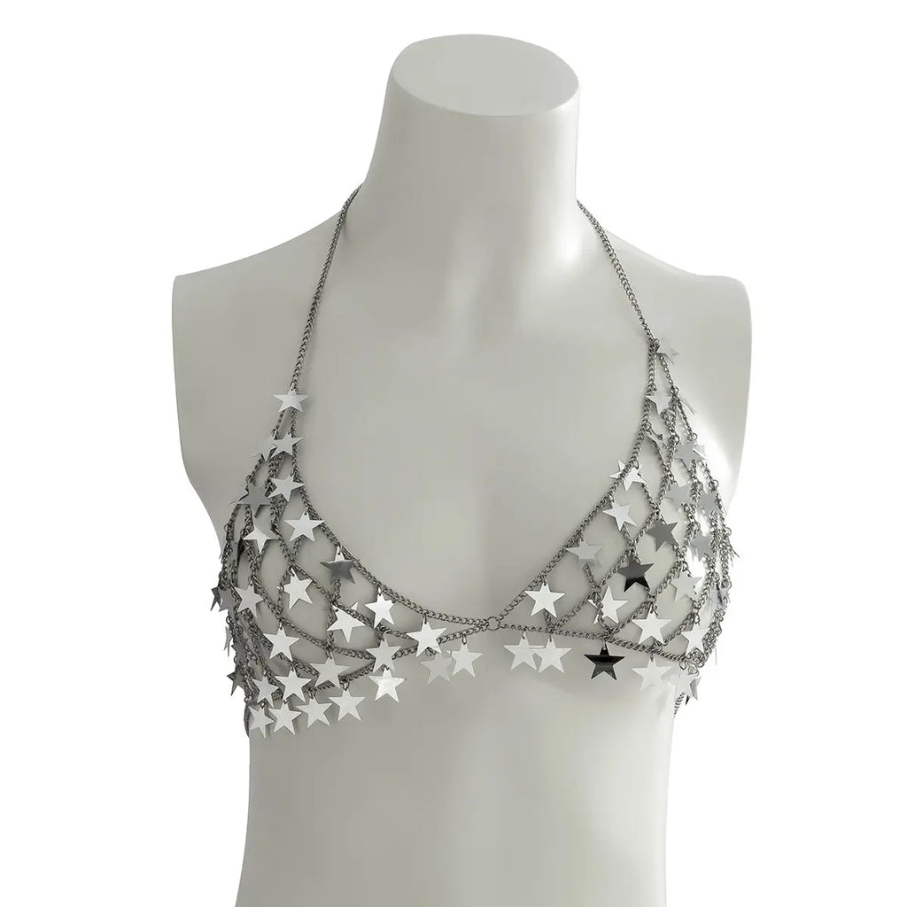 Star Sequin Tassel Chest Chain – Bikini Body Accessory Next Gen Luxe Solutions