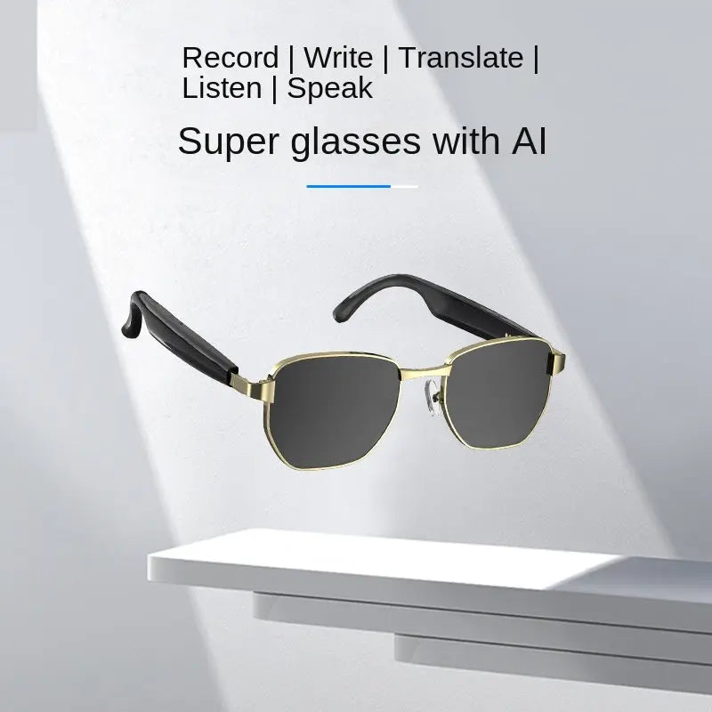 Bluetooth Smart AI Sunglasses Multi functional Real time Translation Headphones Call Listening to Music Next Gen Luxe Solutions