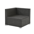 7-Piece Outdoor Patio Furniture Set | PE Wicker Sectional Sofa with Tempered Glass Table, Cushions & Pillows – Dark Gray Next Gen Luxe Solutions