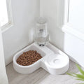 Space-Saving Anti-Tip Pet Bowl with Automatic Water Dispenser – Wet Mouth Prevention for Cats & Pets Next Gen Luxe Solutions