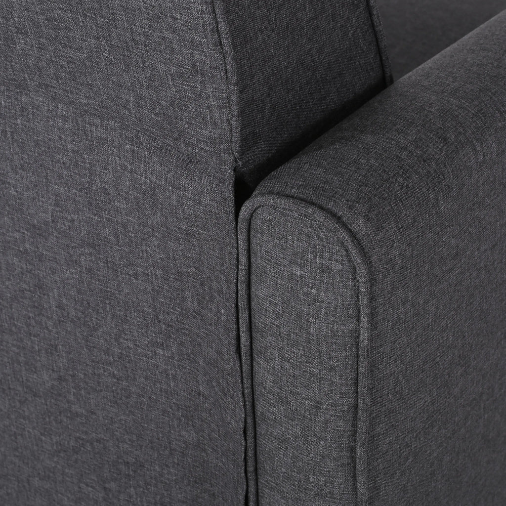 Smoke Fabric Push-Back Chair – Elegant Accent Chair for Home Décor Next Gen Luxe Solutions