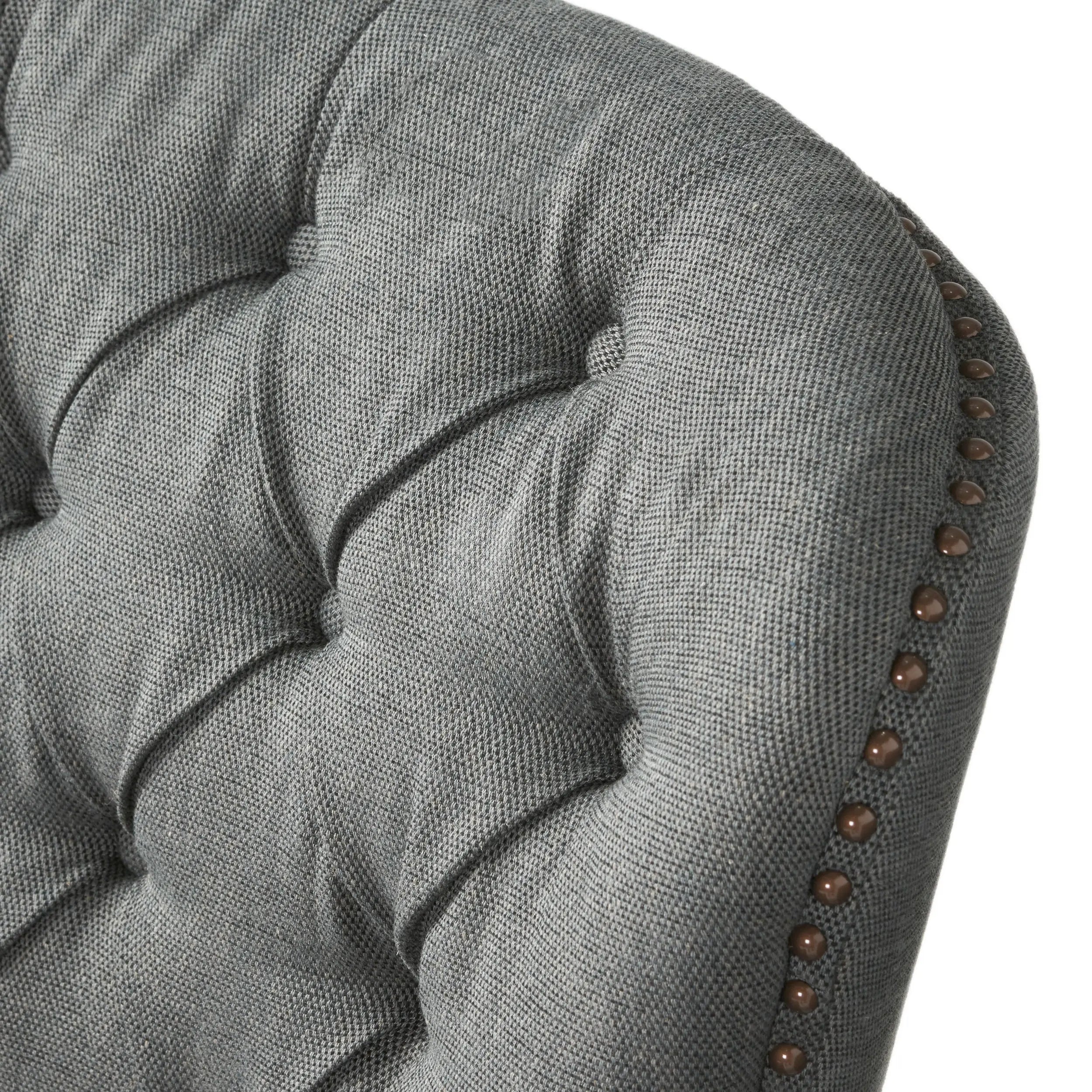 Contemporary Grey Fabric Club Chair and Ottoman Set | Plush Cushioned Armchair with Matching Ottoman – Modern Living Room Next Gen Luxe Solutions