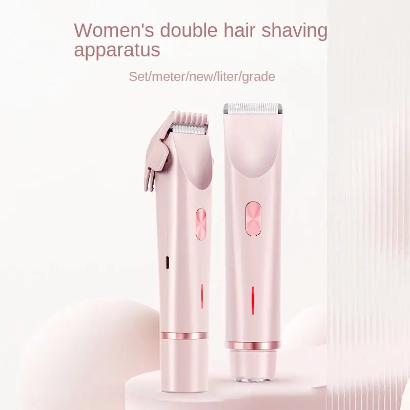 Women's Electric Hair Removal Device | Dual-Head Shaver for Sensitive Areas Next Gen Luxe Solutions