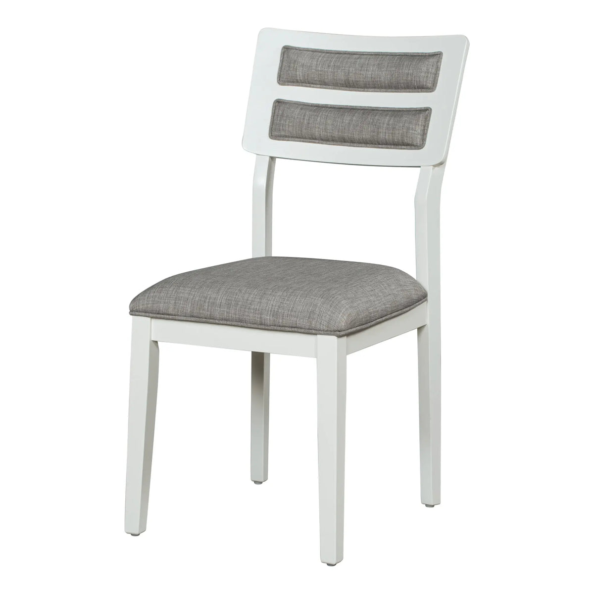 TREXM 6-Piece Classic Dining Set – Table, 4 Upholstered Chairs & Bench (White+Gray) Next Gen Luxe Solutions