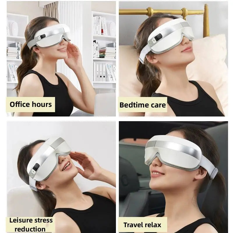 Intelligent Hot Compress Eye Massager Mask | Bluetooth Eye Protection Device Next Gen Luxe Solutions